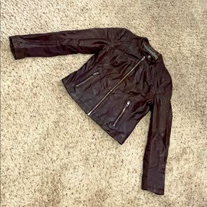 Faux Leather Moto Jacket